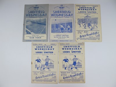 Lot 785 - Sheffield Wednesday v. Leeds United Programmes,...