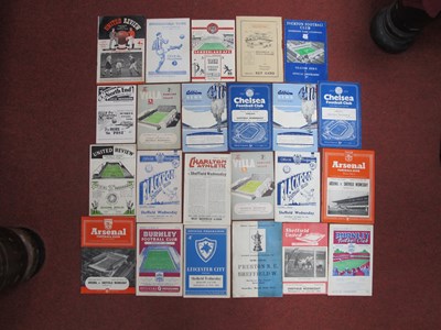 Lot 737 - Sheffield Wednesday Away Programmes, 1953-4 at...