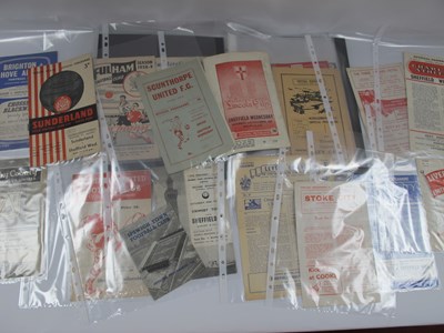 Lot 738 - Sheffield Wednesday Away Programmes, 1958-9,...