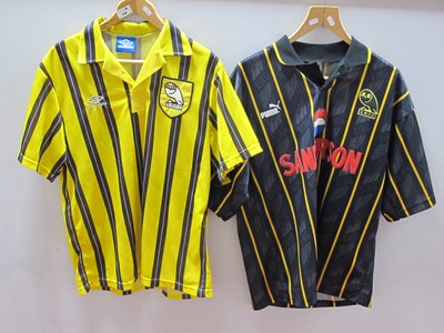 Lot 440 - Sheffield Wednesday Away Shirts, Umbro yellow...