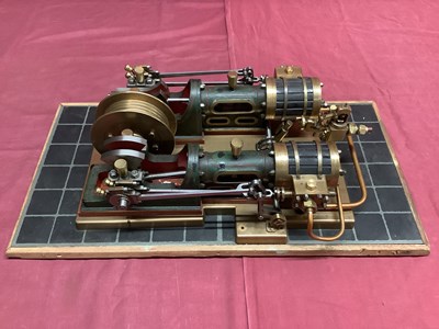 Lot 922 - A Large Live Steam Reversing Winding Engine,...