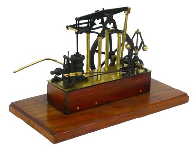 Lot 1303 - A Victorian Table Top Live Steam Reversing...