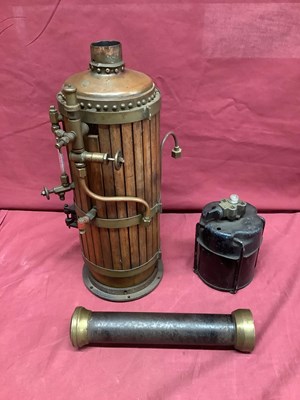 Lot 946 - An Early Stuart Vertical Live Steam Copper...