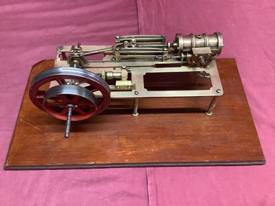 Lot 912 - A Victorian All Brass Engineered Horizontal...