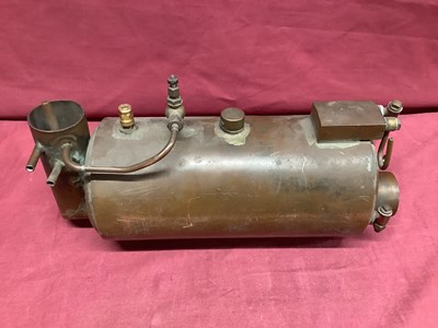 Lot 910 - A Horizontal Copper Marine Type Boiler, with...