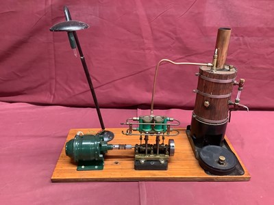 Lot 944 - A Saito Vertical Twin Cylinder Live Steam...