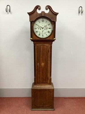 Lot 1406 - A Late XVIII Century Oak and Mahogany Thirty...