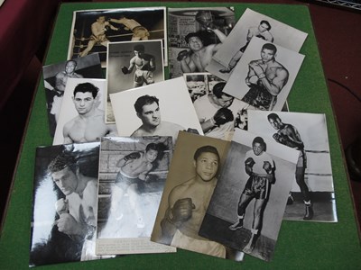 Lot 679 - Boxing - Press photographs circa 1950's,...