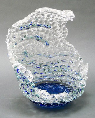 Lot 1004 - A Martin Andrews 'Wave Angel' Glass Bowl, of...