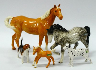 Lot 1058 - A Beswick Pottery Model of Stocky Jogging Mare,...
