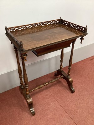 Lot 1446 - A XIX Century Rosewood Side Table, with...