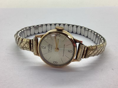 Lot 249 - Corvette; A 9ct Gold Cased Ladies Wristwatch,...