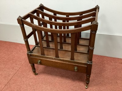 Lot 1431 - A XIX Century Style Mahogany Canterbury, with...