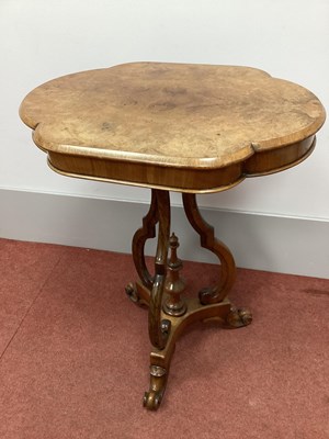 Lot 1411 - A XIX Century Walnut Table, with hinged top,...