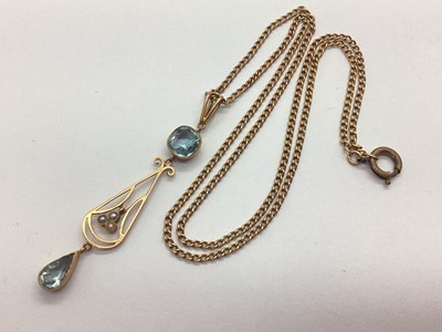 Lot 108 - An Antique Style Seed Pearl and Stone Set...
