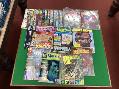 Lot 739 - Twenty Six Horror / Sci-Fi Magazines by Curtis,...