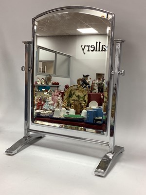 Lot 1355 - Art Deco Chrome Freestanding Swing Dressing...