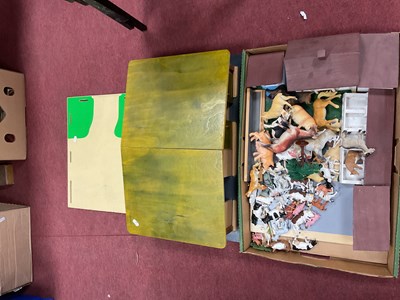 Lot 1373 - Timertoys Painted Wooden Farm Building, on...