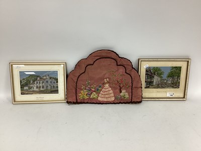 Lot 1397 - B.W.A Macclesfield Woven Silk Inn Pictures (x...