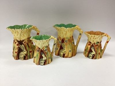 Lot 1238 - Burleigh Art Deco Rabbit by Cornsheaf Jugs,...