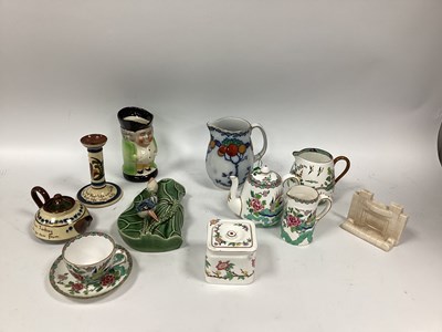 Lot 1113 - Minton Cube Teapot, Chinese Kingfisher wall...