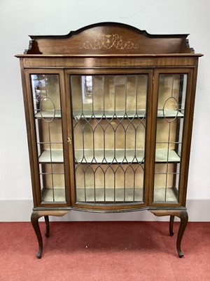 Lot 1423 - An Edwardian Inlaid Mahogany Display Cabinet,...