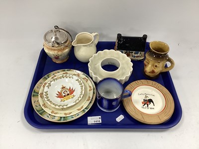 Lot 1416 - Devon Lucky Manx Cat Butter Dish, (possibly)...