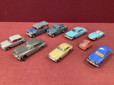 Lot 848 - Nine Original Spot-On Diecast Vehicles, Rover...