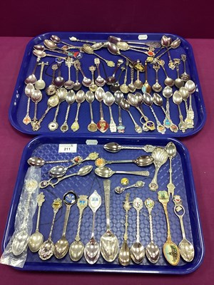 Lot 211 - A Collection of Souvenir Collectors Spoons, to...