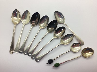 Lot 25 - A Collection of Hallmarked Silver Teaspoons,...