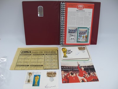 Lot 642 - Autographs - Bobby Moore, Bobby Charlton, ink...