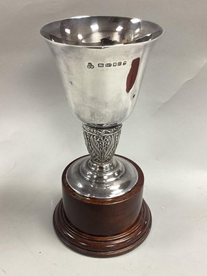 Lot 13 - A Hallmarked Silver Trophy Goblet, Wakely &...