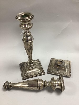 Lot 22 - A Pair of Hallmarked Silver Candlesticks,...