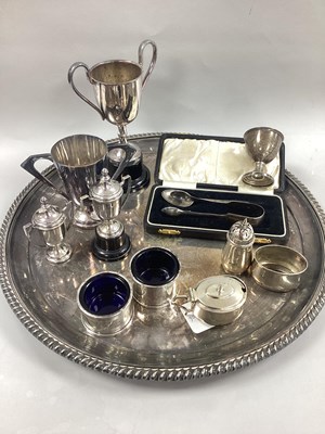 Lot 175 - A Pair of Hallmarked Silver Salts, with reeded...