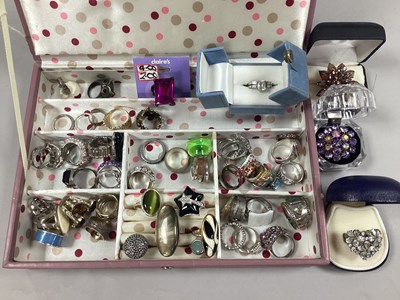 Lot 232 - A Collection of Assorted Modern Dress Rings,...