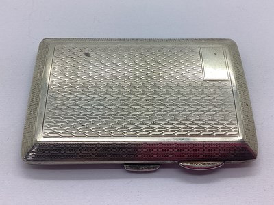 Lot 39 - A Small Hallmarked Silver Cigarette Case,...