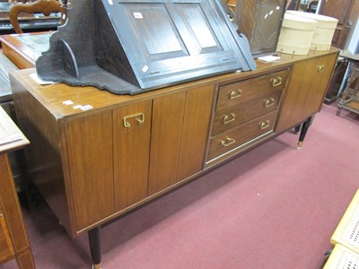 Lot 1652 - E Gomme for G Plan Teak and Ebonized Sideboard,...