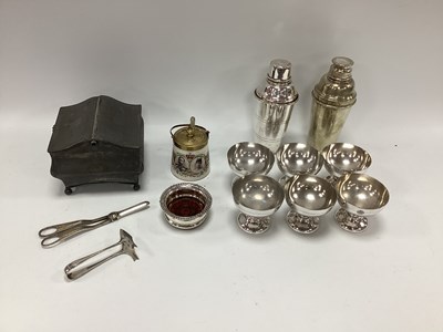 Lot 1274 - A Set of Six Mid XIX Century Silver Service...