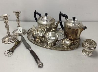 Lot 195 - A Pair of Georgian Style Octagonal Plated...