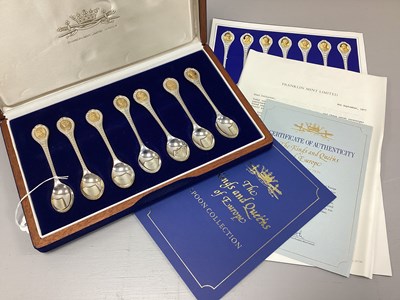 Lot 51 - Franklin Mint; The Kings and Queens of Europe...