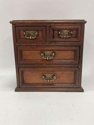 Lot 1437 - A Miniature Apprentice Piece Style Chest of...