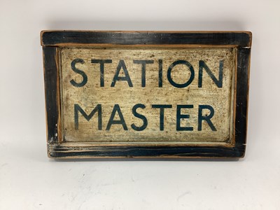 Lot 1343 - A Vintage Framed Station Master Railway...