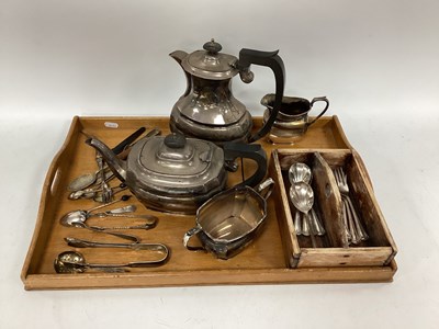 Lot 1390 - A Victorian Four Piece Silver Plated Tea...