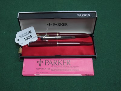 Lot 1342 - Vintage Parker Pen, with Parker 14K nib;...