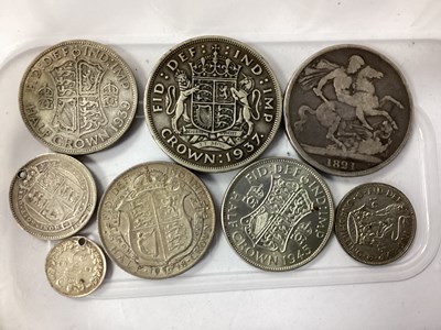 Lot 577 - 1821 George IV Silver Crown, together with a...
