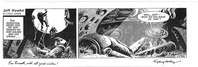Lot 978 - Jeff Hawke #H2784 Original Comic Strip Artwork...