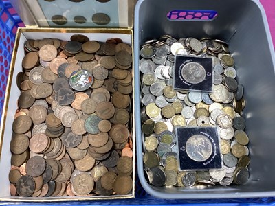 Lot 1420 - Large Collection Of World Coinage, includes GB...