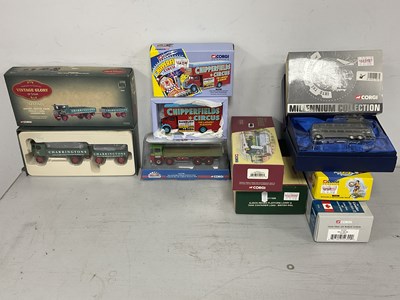 Lot 552 - Eight Diecast Model Vehicles by Corgi to...