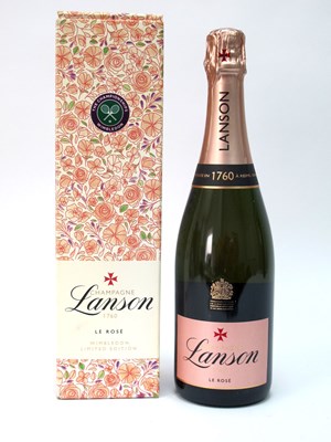 Lot 1393 - Champagne - Lanson Le Rose Wimbledon Limited...