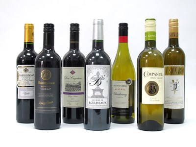 Lot 1389 - Wines - Reds; Rioja 2011, Shiraz, Merlot, La...